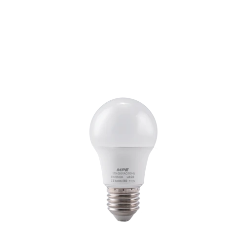 Đèn LED Bulb chống ẩm MPE 3W ánh sáng vàng LBD3-3V