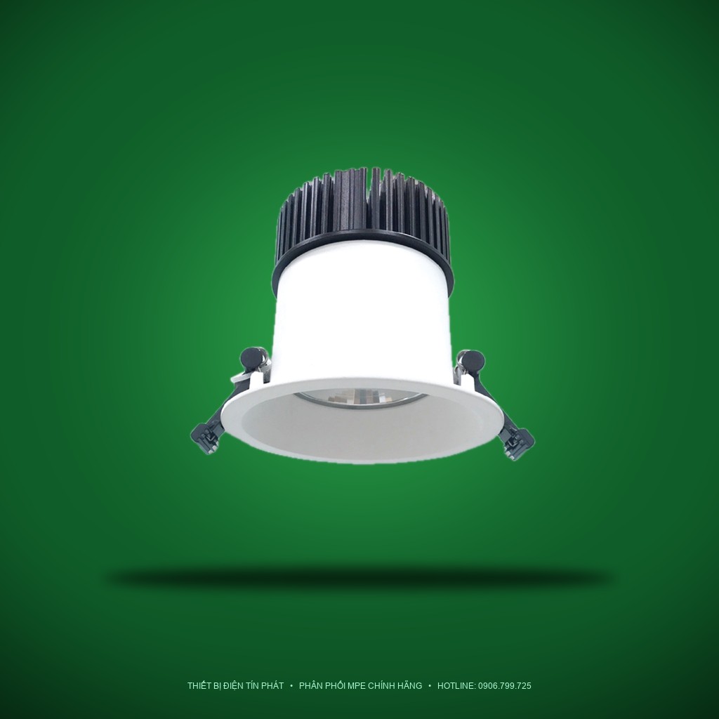 Đèn LED Downlight âm trần chống ẩm IP65 MPE 12W ánh sáng vàng DL65-12V