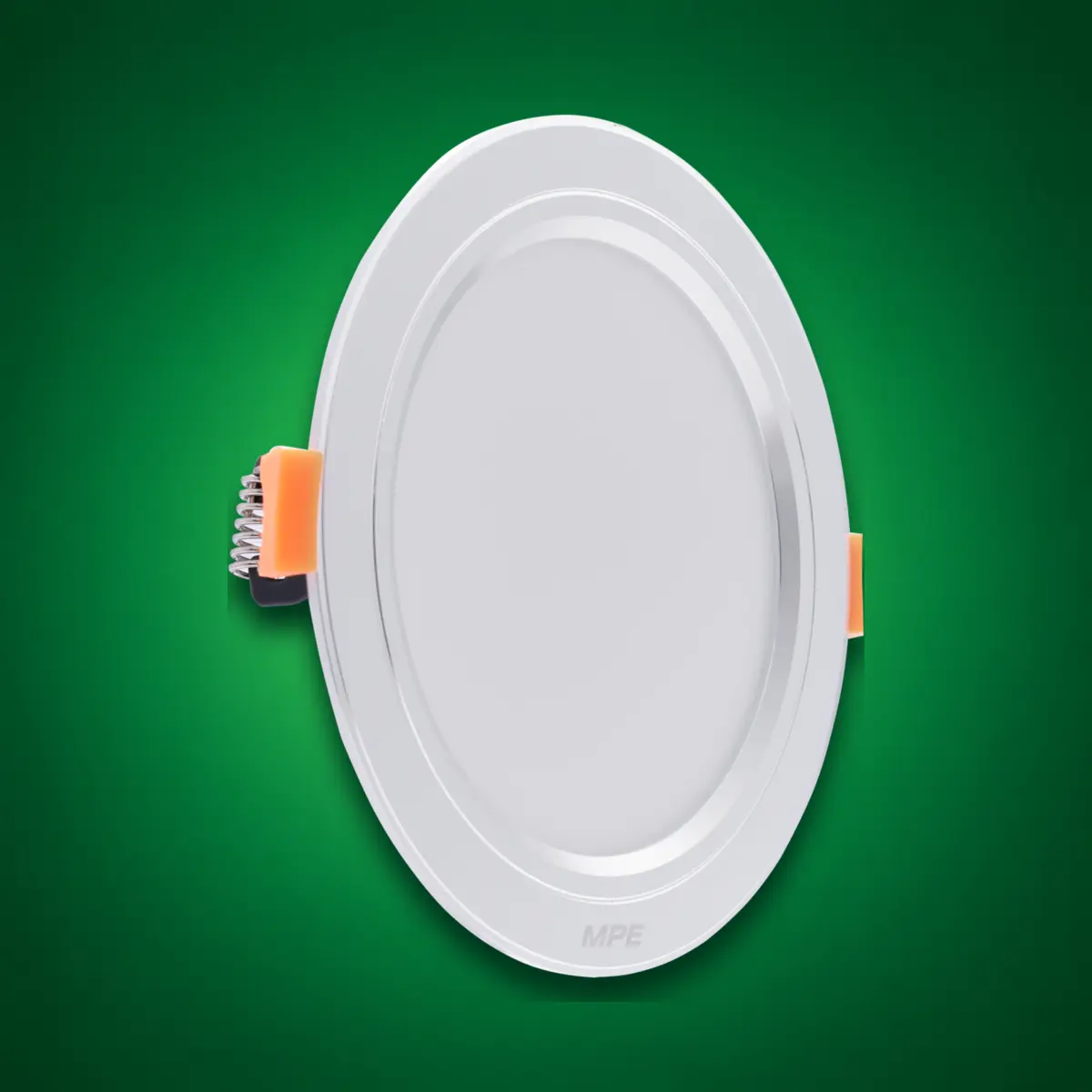 Đèn LED Downlight âm trần nhôm viền bạc MPE DLB2-7/3C 7W 3 chế độ màu