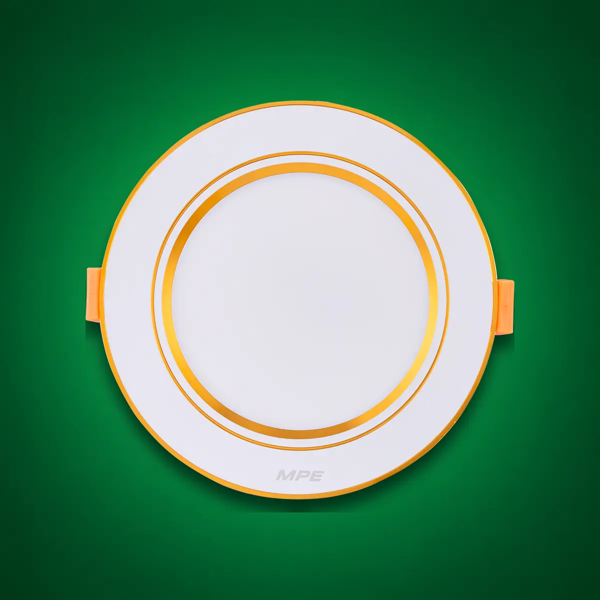 Đèn LED Downlight âm trần nhôm viền vàng MPE DLV2-5/3C 5W 3 chế độ màu