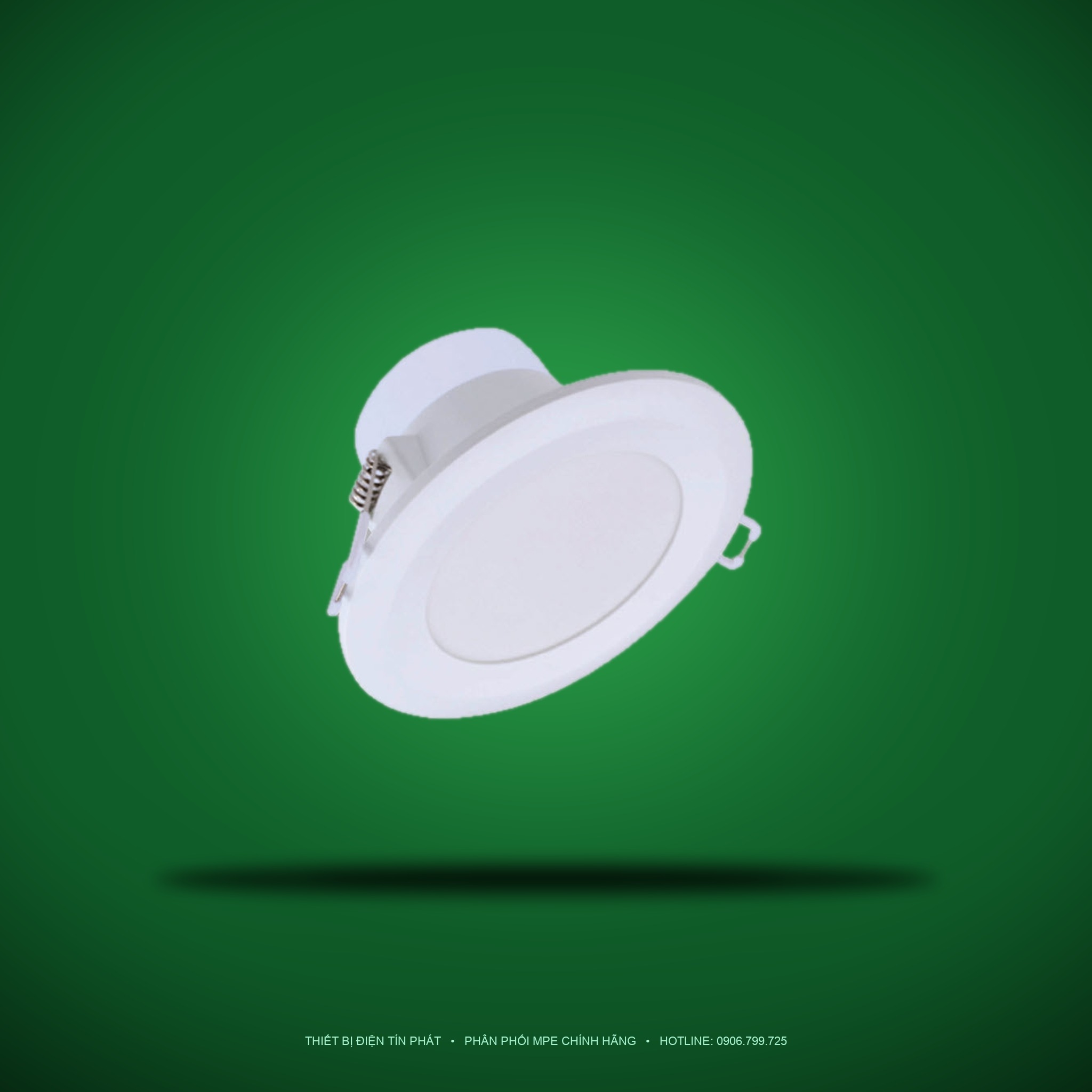 Đèn LED Downlight âm trần nhựa MPE 24W ánh sáng trắng DLC-24T