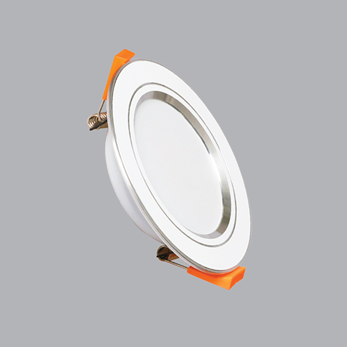 Đèn LED Downlight âm trần viền bạc MPE 9W 3 chế độ màu DLB-9/3C