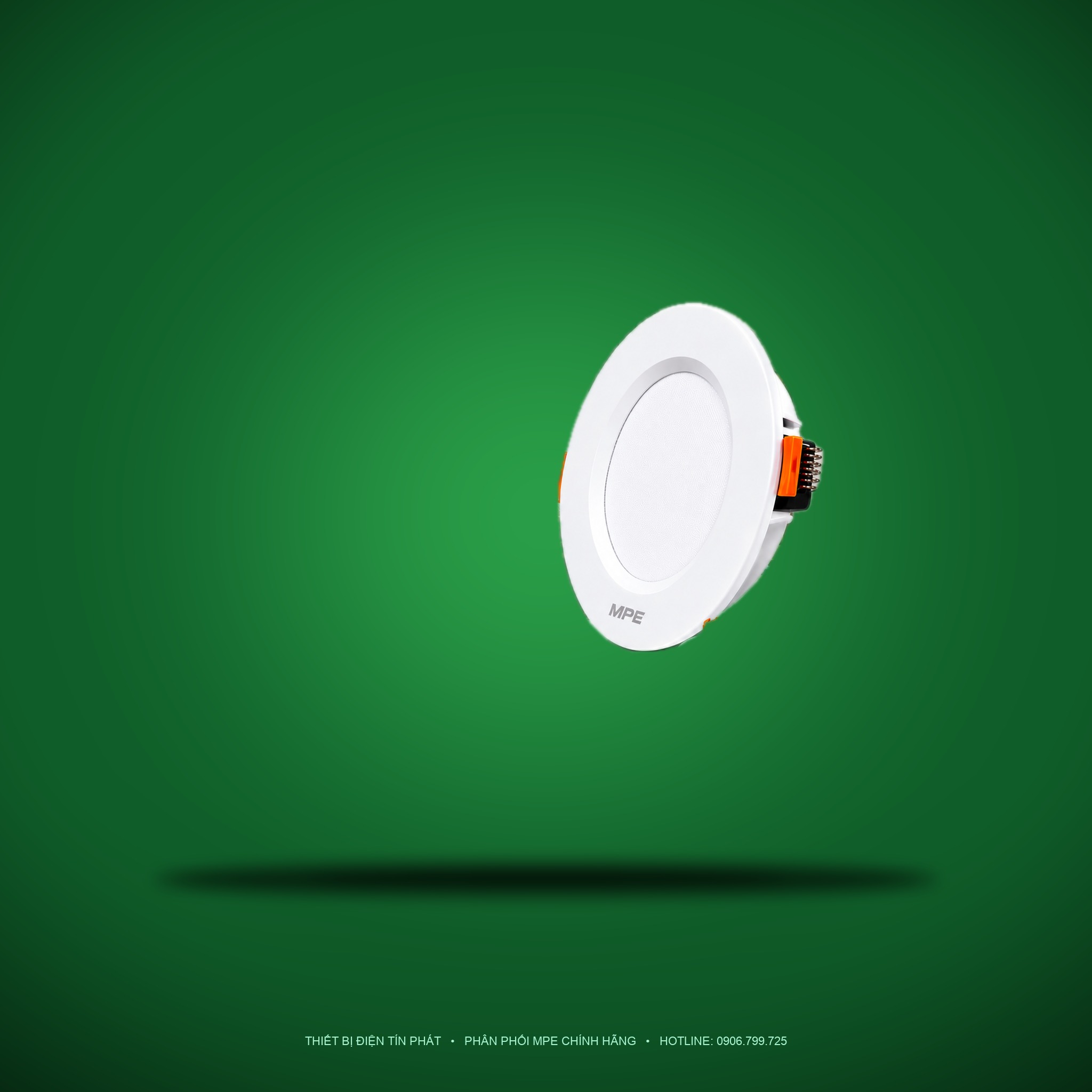 Đèn LED Downlight âm trần viền trắng MPE 12W ánh sáng trung tính DLT-12N