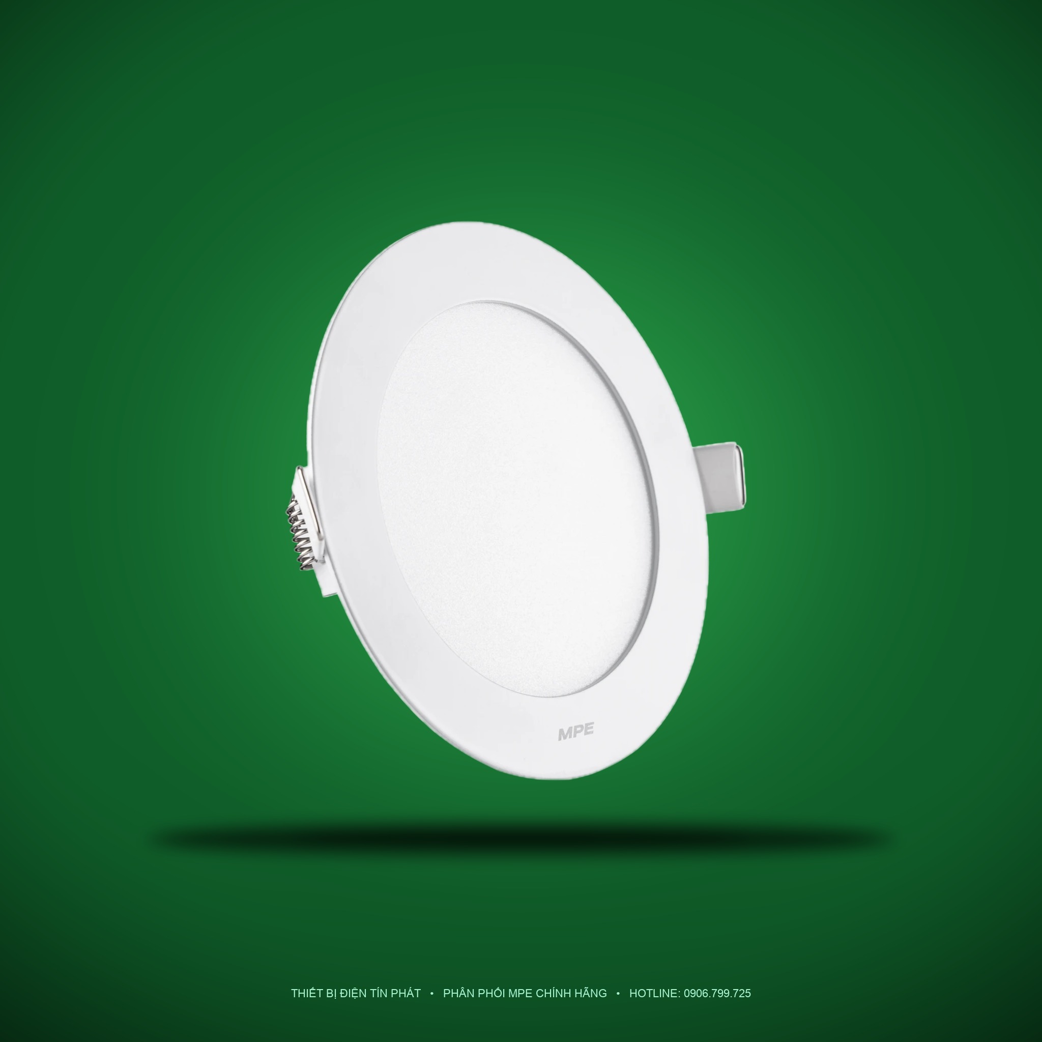 Đèn LED Panel Âm Trần Nhôm Mặt Tròn MPE RPL-12ST 12W Phi Nhỏ Ánh sáng trắng