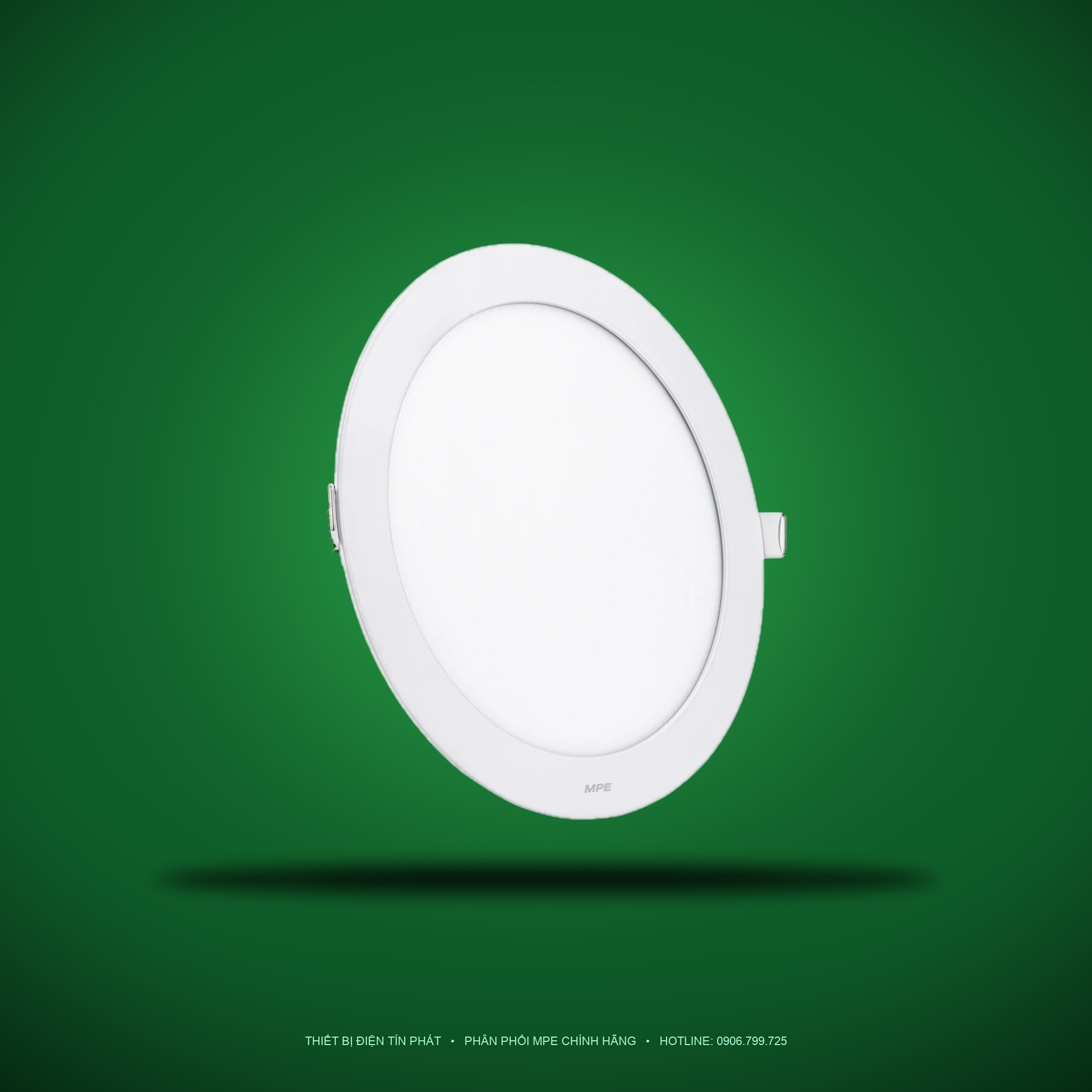 Đèn LED Panel Âm Trần Nhôm Mặt Tròn MPE RPL-18T 18W Ánh sáng trắng