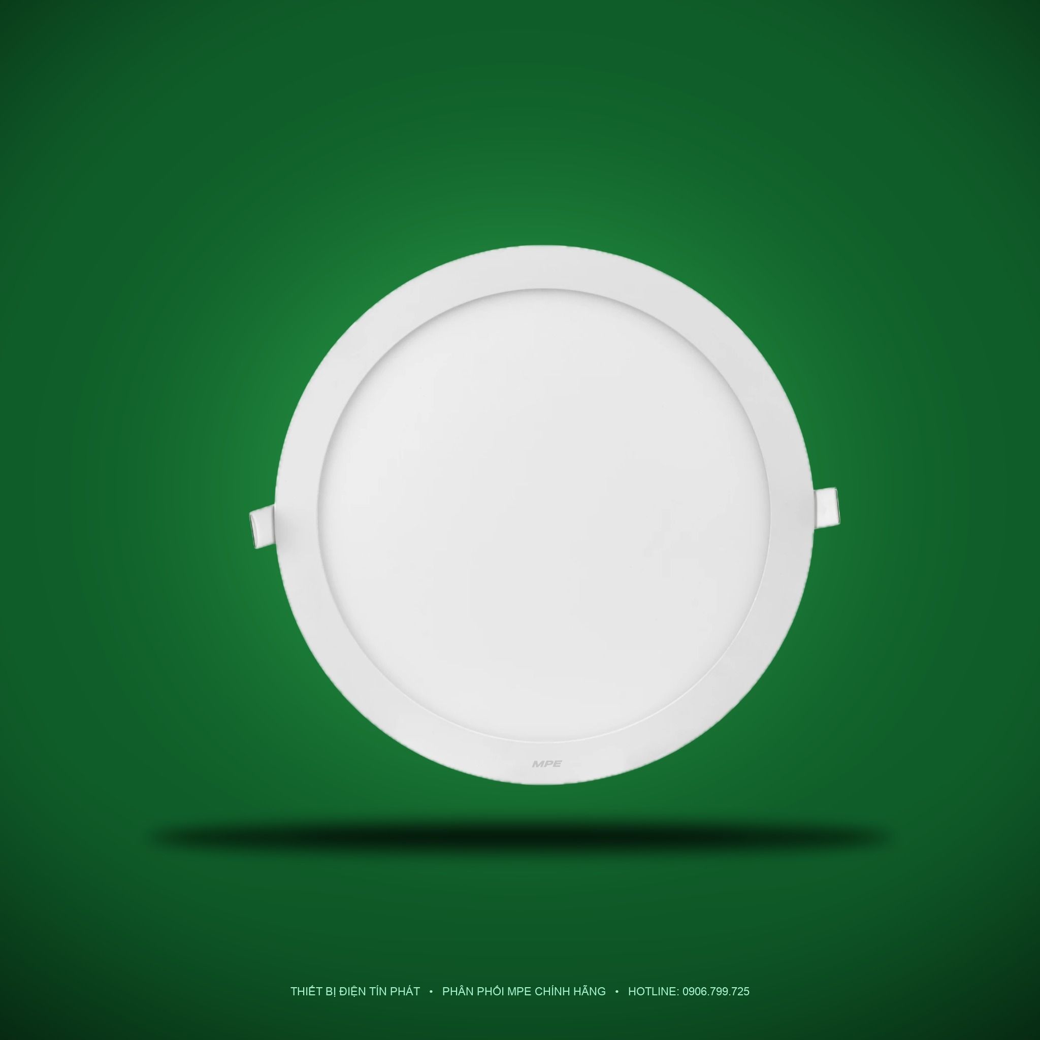 Đèn LED Panel Âm Trần Nhôm Mặt Tròn MPE RPL-24T 24W Ánh sáng trắng