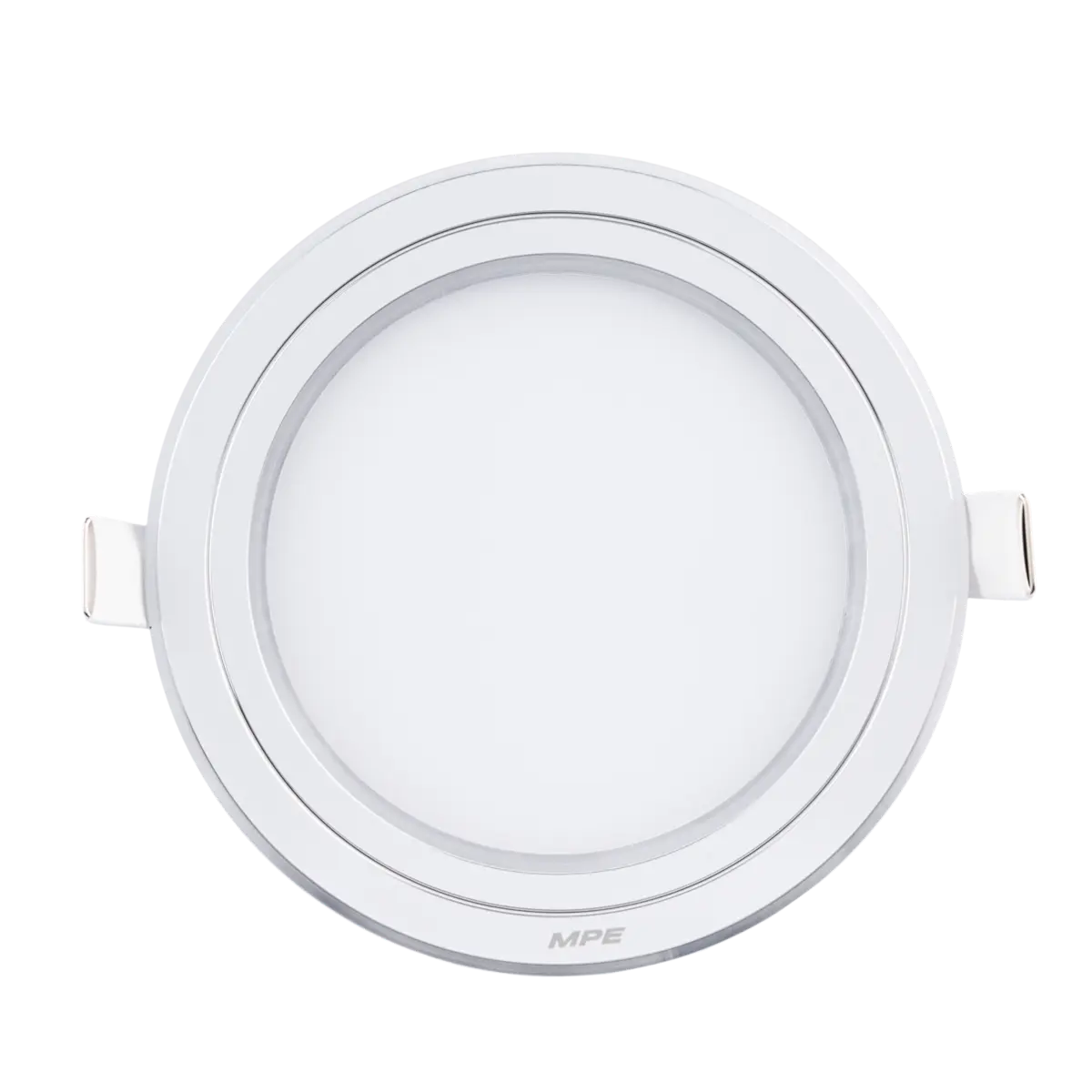 Đèn LED Panel Âm Trần Nhôm Viền Bạc Mặt Tròn MPE RPL-12S/3C/S 12W Phi Nhỏ – 3 Chế Độ Màu