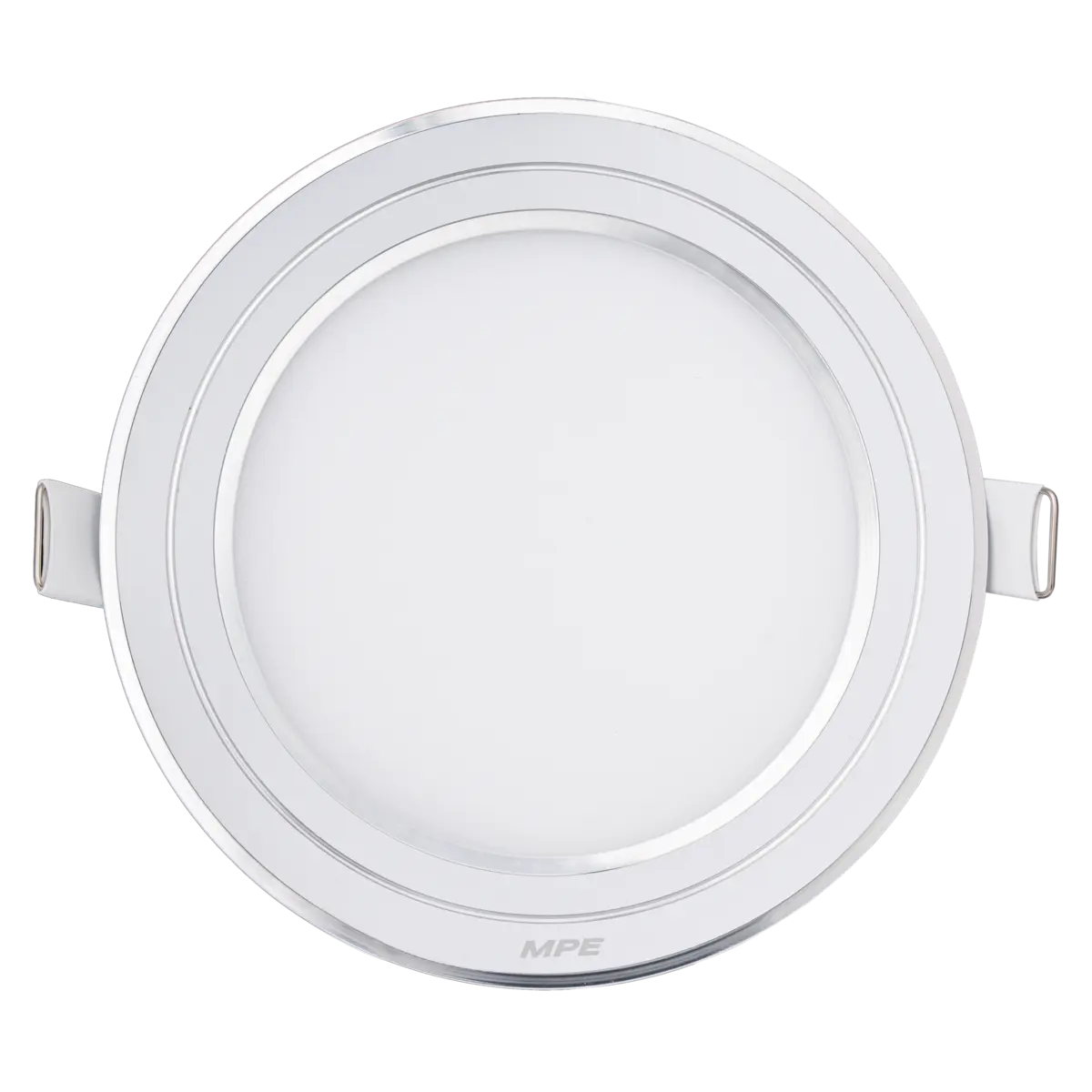 Đèn LED Panel Âm Trần Nhôm Viền Bạc Mặt Tròn MPE RPL-12ST/S 12W Phi Nhỏ Ánh Sáng Trắng