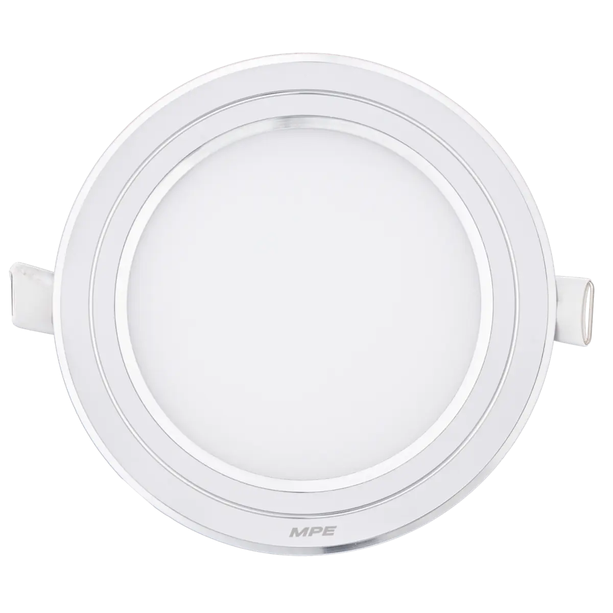 Đèn LED Panel Âm Trần Nhôm Viền Bạc Mặt Tròn MPE RPL-9/3C/S 9W – 3 Chế Độ Màu