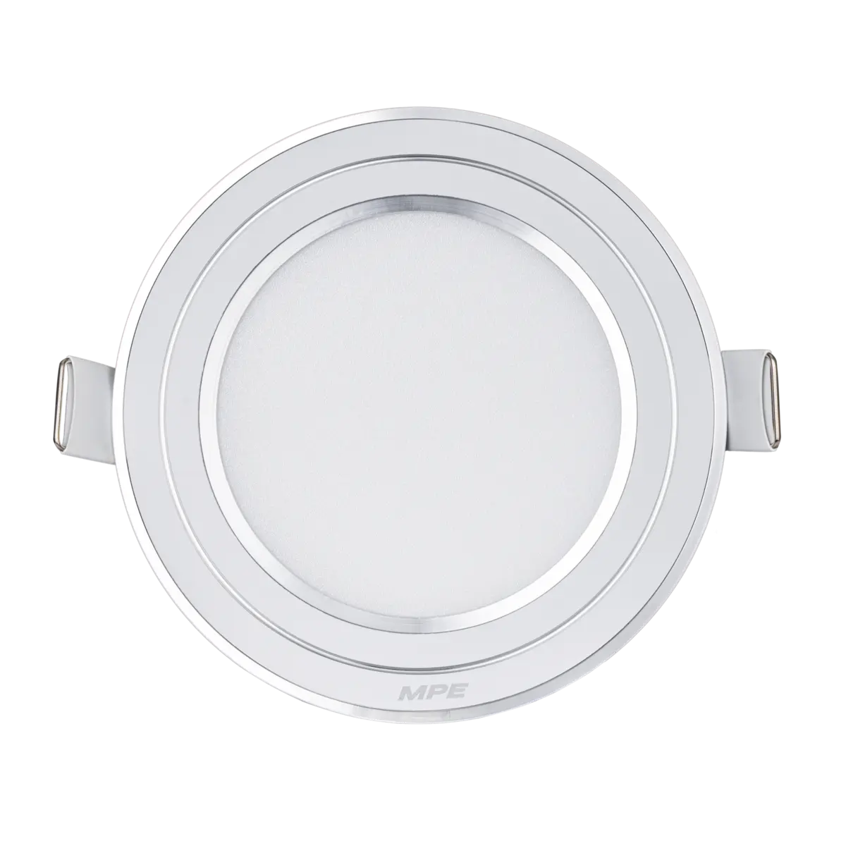 Đèn LED Panel Âm Trần Nhôm Viền Bạc Mặt Tròn MPE RPL-9ST/S 9W Phi Nhỏ Ánh Sáng Trắng