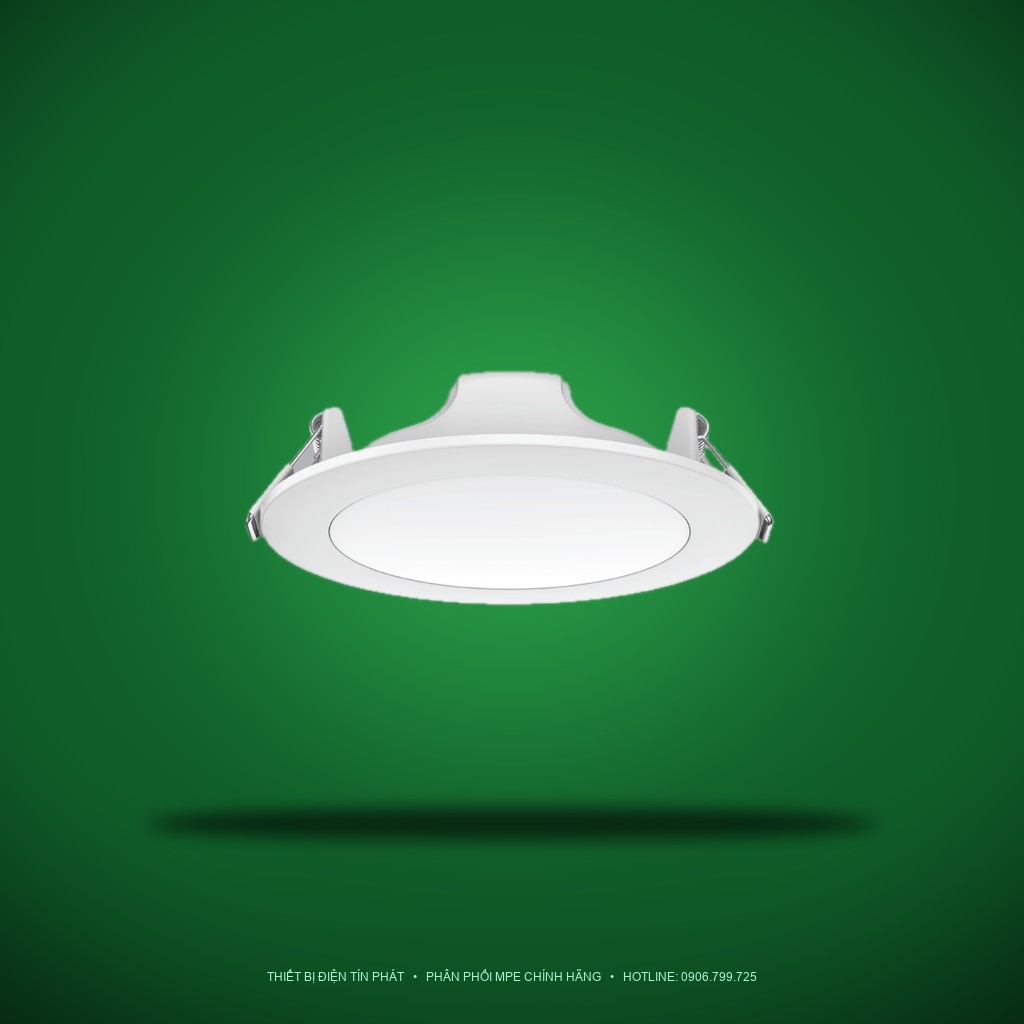 Đèn LED Panel âm trần nhựa mặt tròn MPE RPL2-12N 12W Ánh sáng trung tính