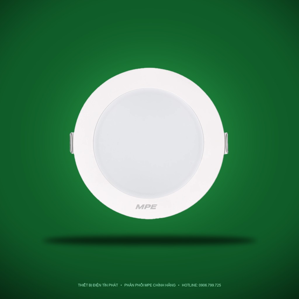 Đèn LED Panel âm trần nhựa mặt tròn MPE RPL2-6N 6W Ánh sáng trung tính