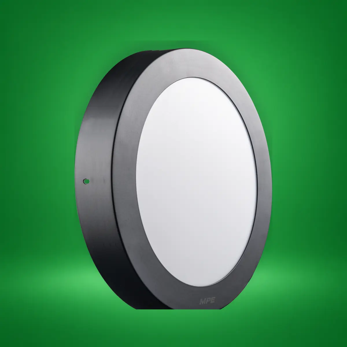 Đèn LED panel tròn nổi, thân đen, 12W 3 chế độ