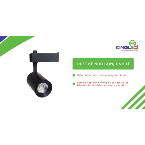 Đèn Rọi Ray Sapphire 7W vỏ đen (DTL-7-D)