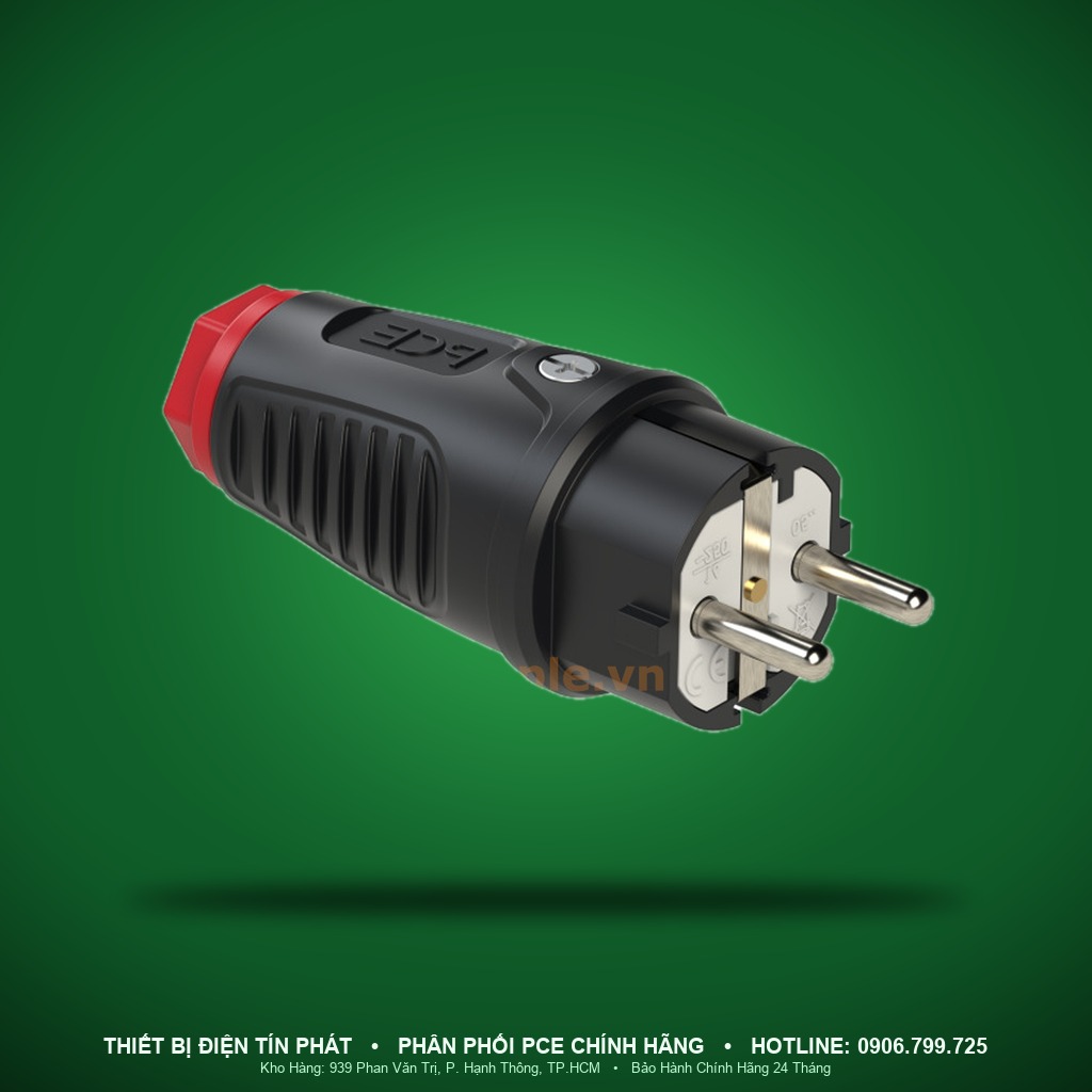 F0511-SR - F0511-SR – Ổ cắm/phích cắm cao su, Phích cắm cao su 16A 250V IP54 – PCE
