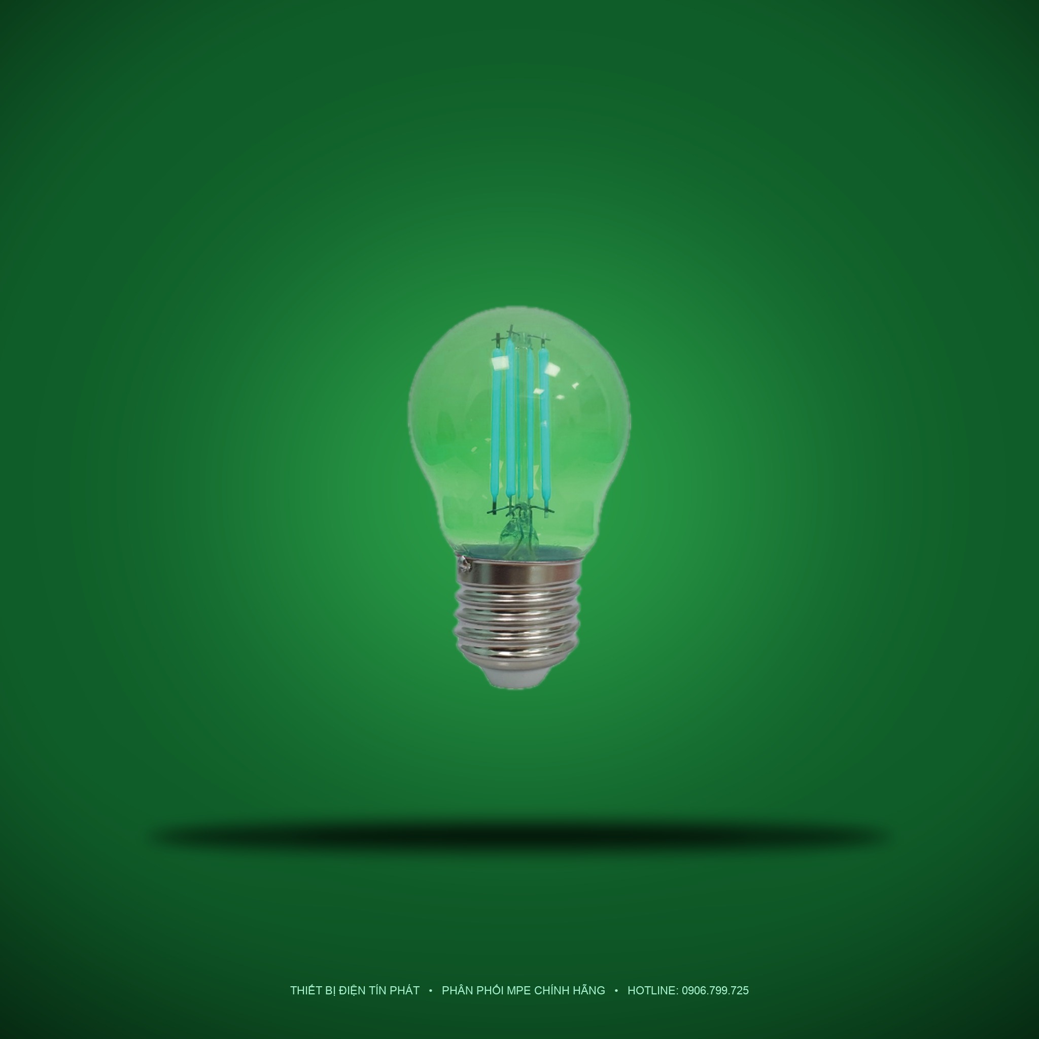 FLM-3GR (Đèn led Filament 2.5W màu xanh lá)