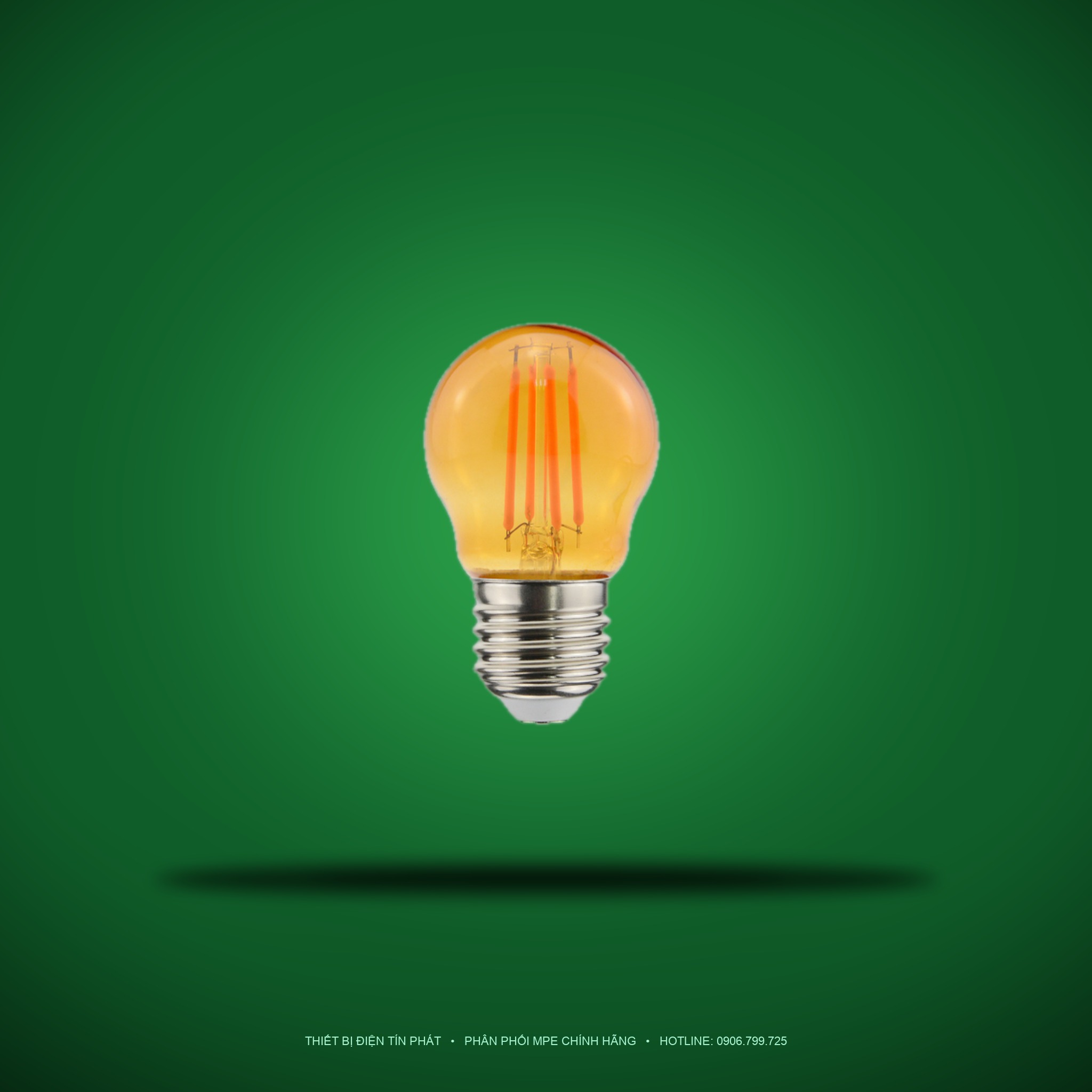 FLM-3OR (Đèn led Filament 2.5W màu cam)