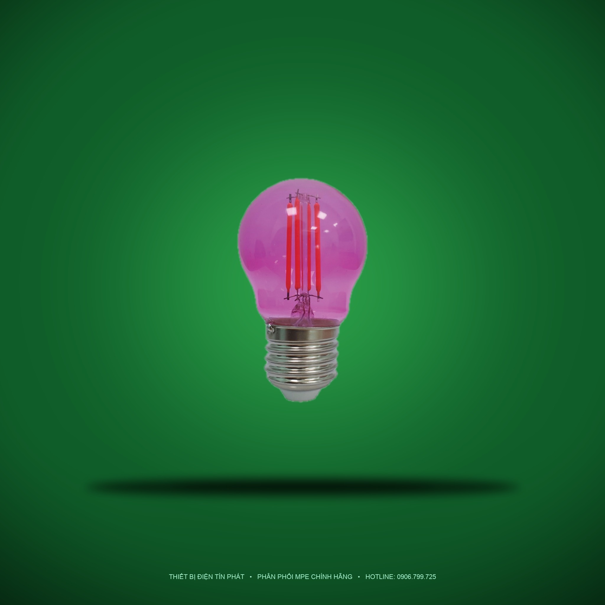FLM-3PK (Đèn led Filament 2.5W màu hồng)