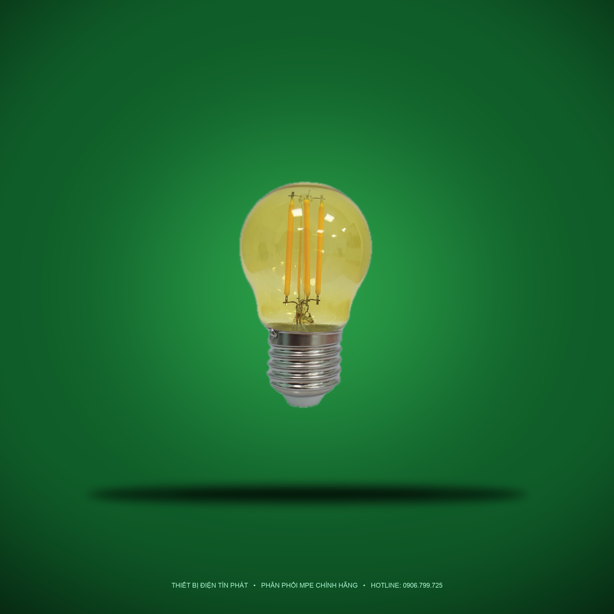 FLM-3YL (Đèn led Filament 2.5W màu vàng)