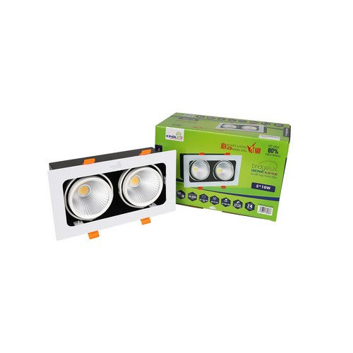 GL-2*10-V227 - ĐÈN LED SPOTLIGHT ĐÔI 20W (GL -2*10-V227)
