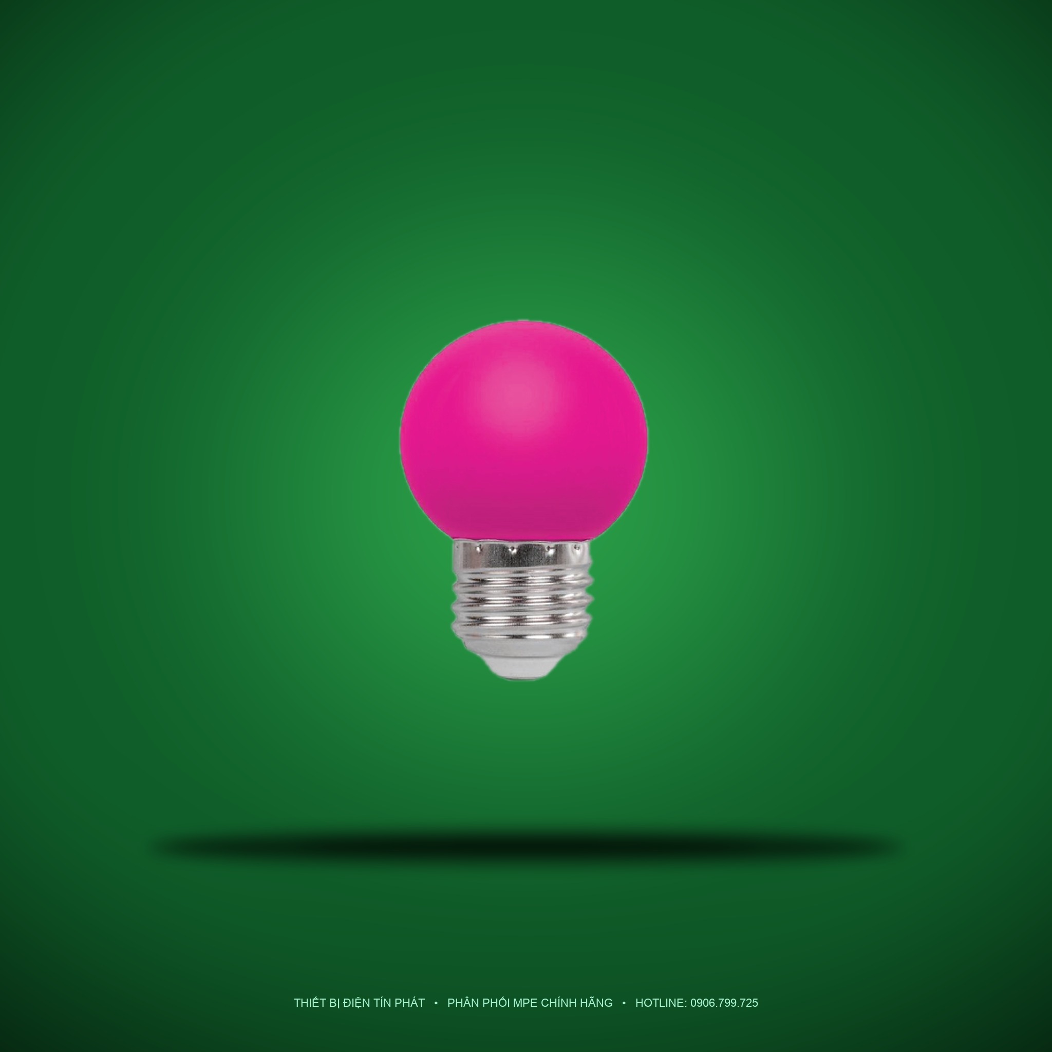 LBD-3PK (Đèn led bulb 1.5W màu hồng)