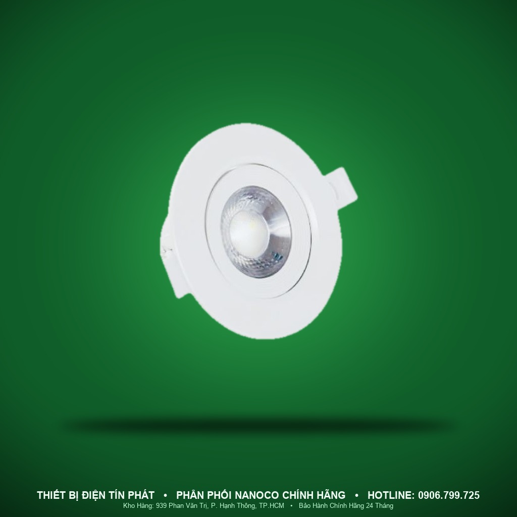 NADL096 - NADL096 – Đèn Downlight chỉnh góc, 9W, trắng 6500K - Nanoco