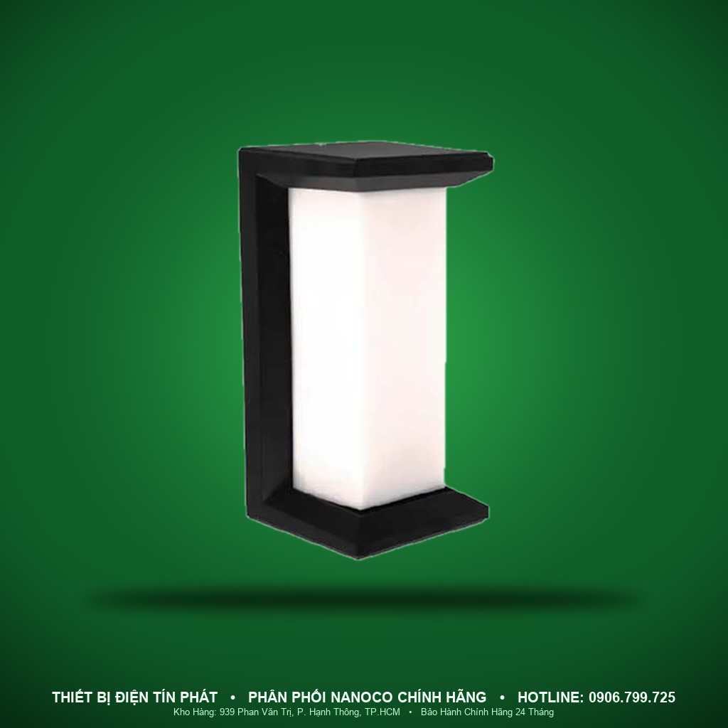 NBLS213 - NBLS213 – Đèn gắn tường Stella 12W, 3000K, đen, IP65 - Nanoco