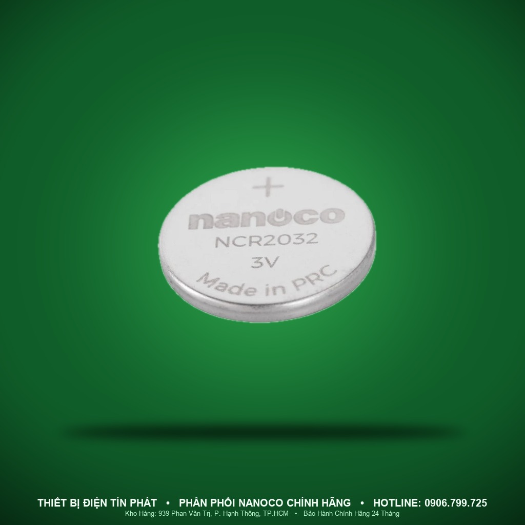 NCR2032 - NCR2032 – Vỉ 5 viên pin CR2032 Lithium 3V - Nanoco