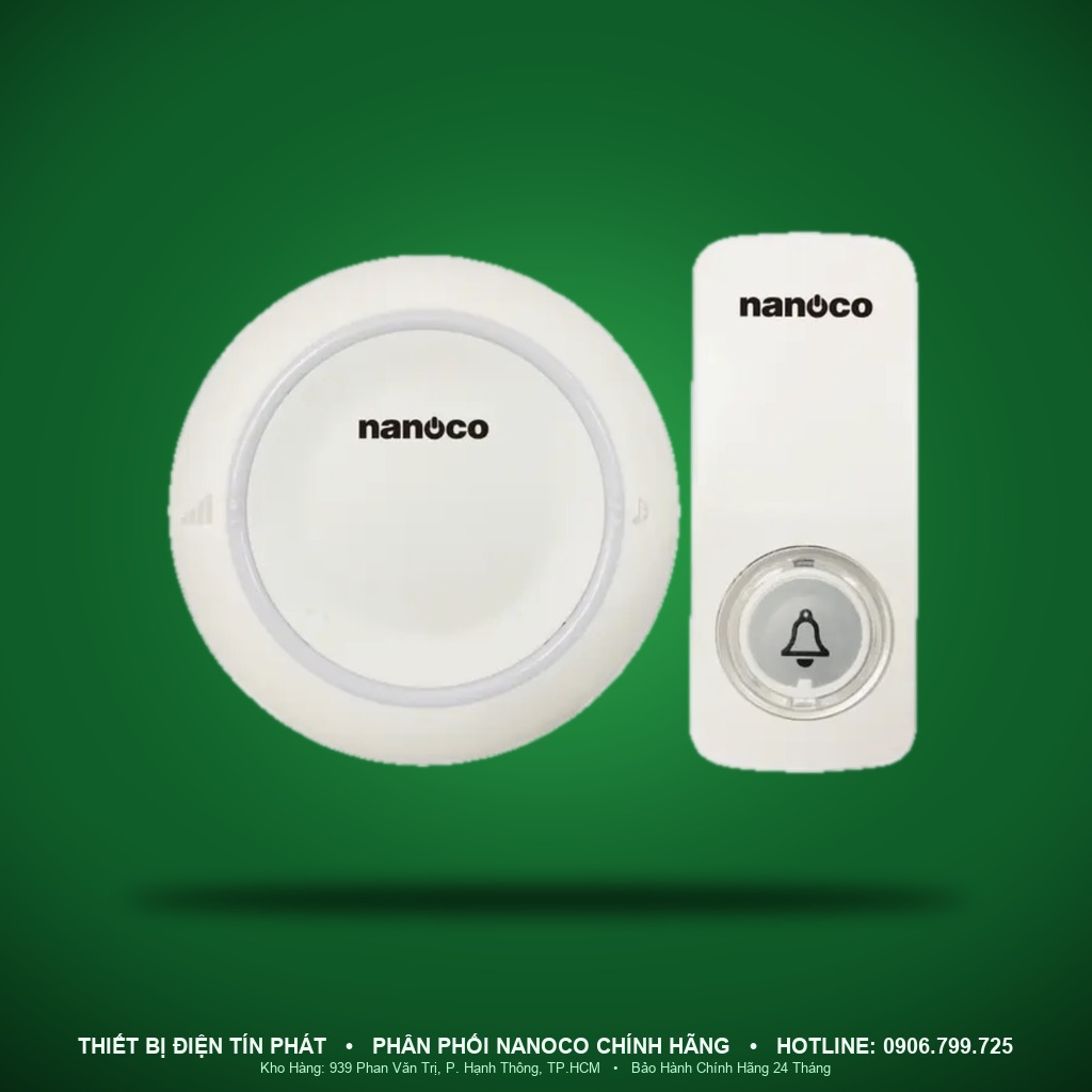 ND153W - ND153W- Chuông điện không dây màu trắng - Nanoco