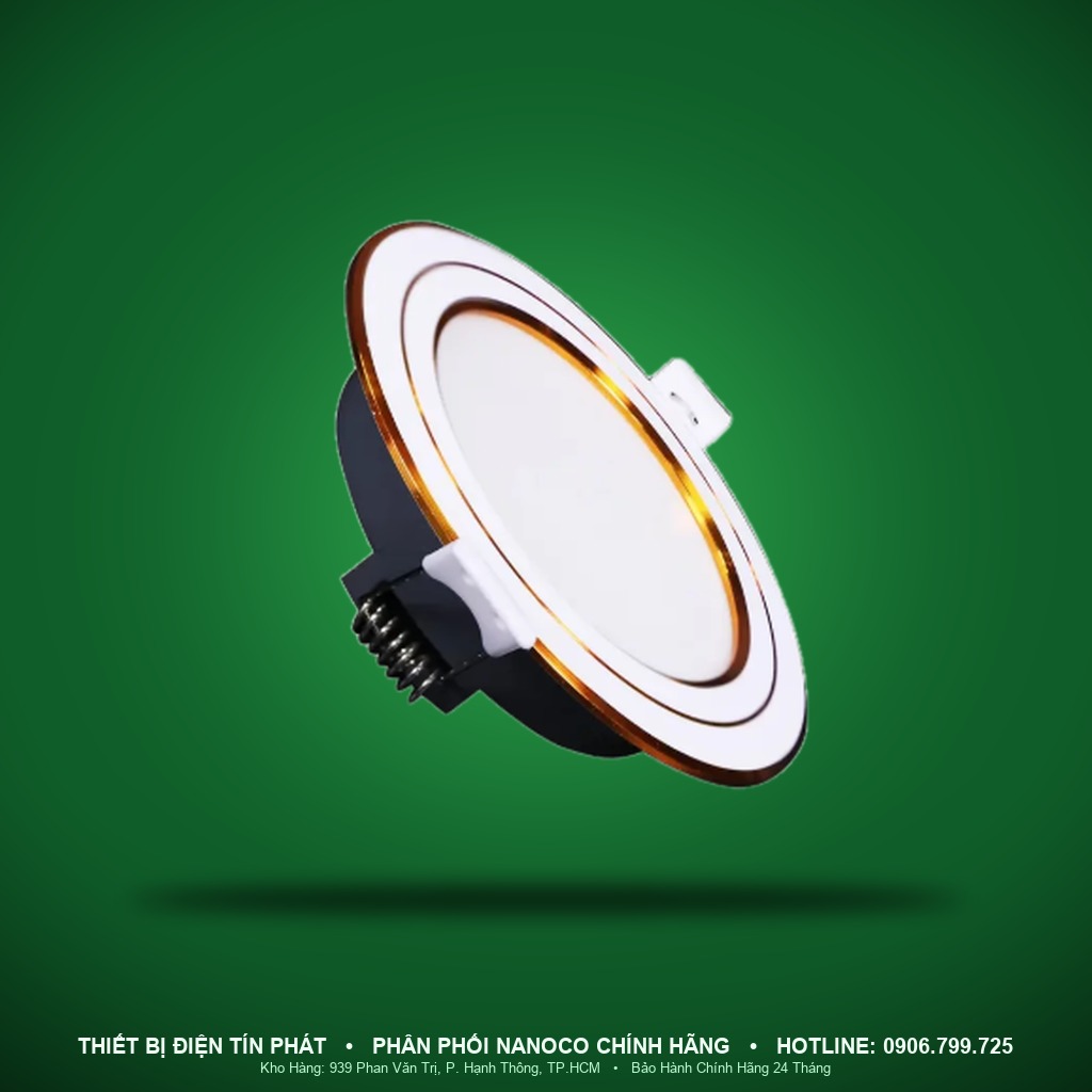 NDL124G110 - NDL124G110 – Đèn Downlight 3S Series viền vàng, 12W, trung tính 4000K, khoét lỗ Ø110mm - Nanoco