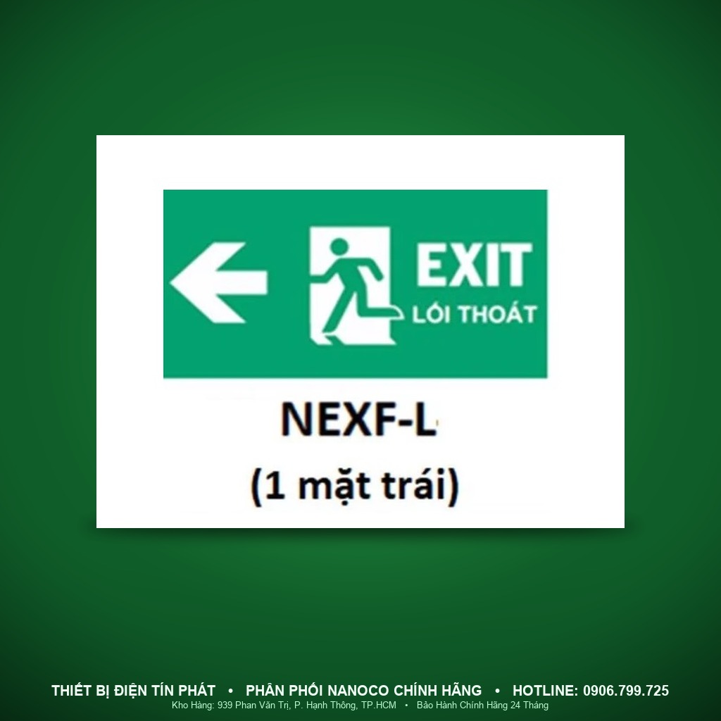 NEXF-L - NEXF-L – Phụ kiện mặt chỉ hướng đèn EXIT, mặt trái - Nanoco