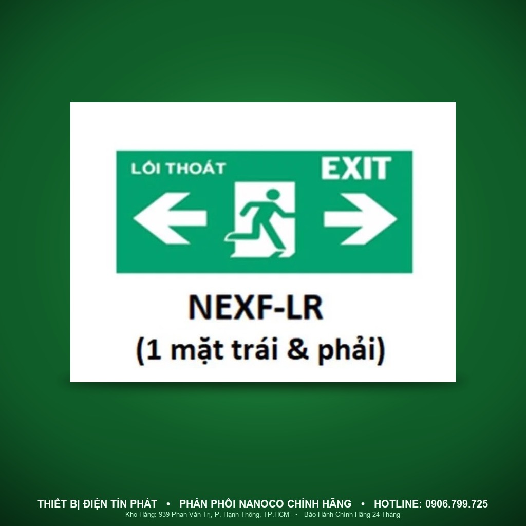 NEXF-LR - NEXF-LR – Phụ kiện mặt chỉ hướng đèn EXIT, mặt trái và phải - Nanoco