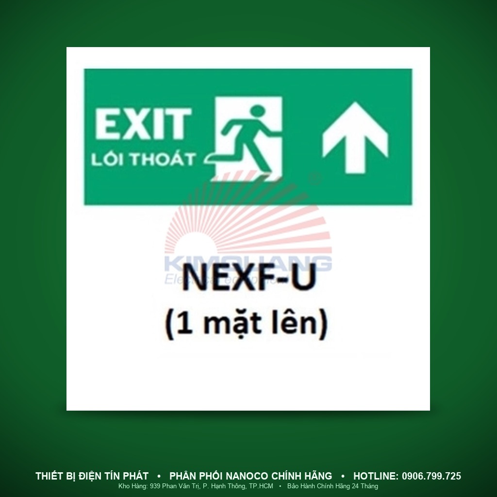 NEXF-U - NEXF-U – Phụ kiện mặt chỉ hướng đèn EXIT, mặt lên - Nanoco