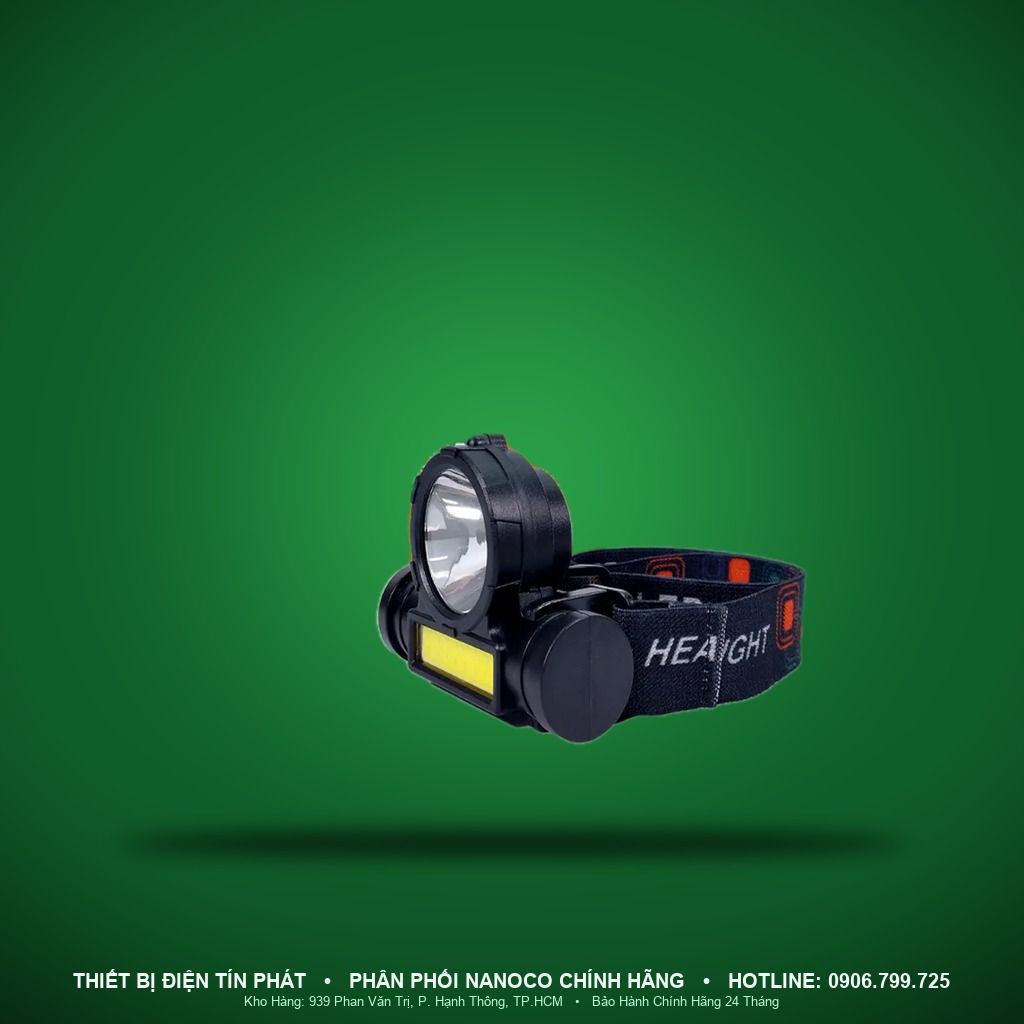 NHL0361B - NHL0361B – Đèn đội đầu sạc LED 3.5W, ánh sáng trắng, IP44 - Nanoco