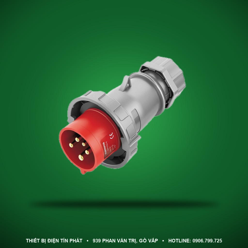 NIP0152-6 - NIP0152-6- Phích cắm công nghiệp di động kín nước 16A - 5P - 400V - 6H - IP67 - Nanoco