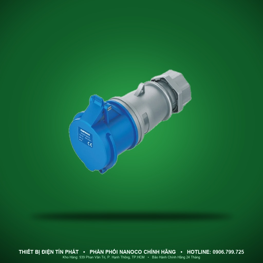 NIS223-6 - NIS223-6- Ổ cắm công nghiệp nối di động 32A - 3P - 230V - 6H - IP44 - Nanoco