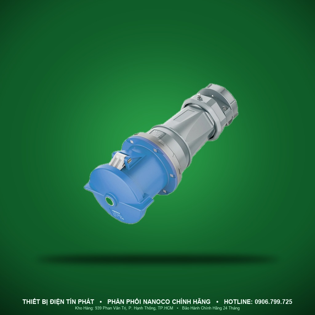 NIS243-6 - NIS243-6- Ổ cắm công nghiệp nối di động kín nước 125A - 3P - 230V - 6H - IP67 - Nanoco