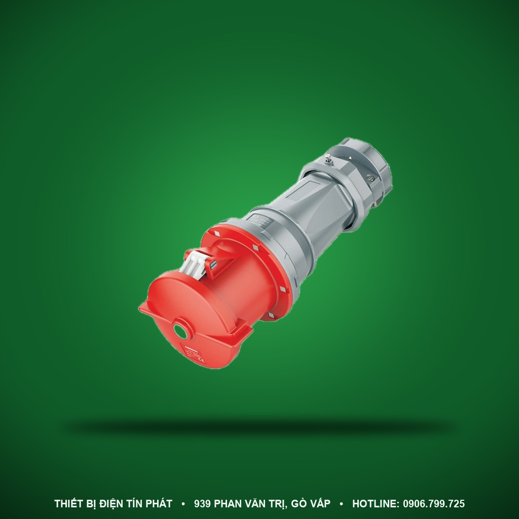 NIS244-6 - NIS244-6- Ổ cắm công nghiệp nối di động kín nước 125A - 4P - 400V - 6H - IP67 - Nanoco