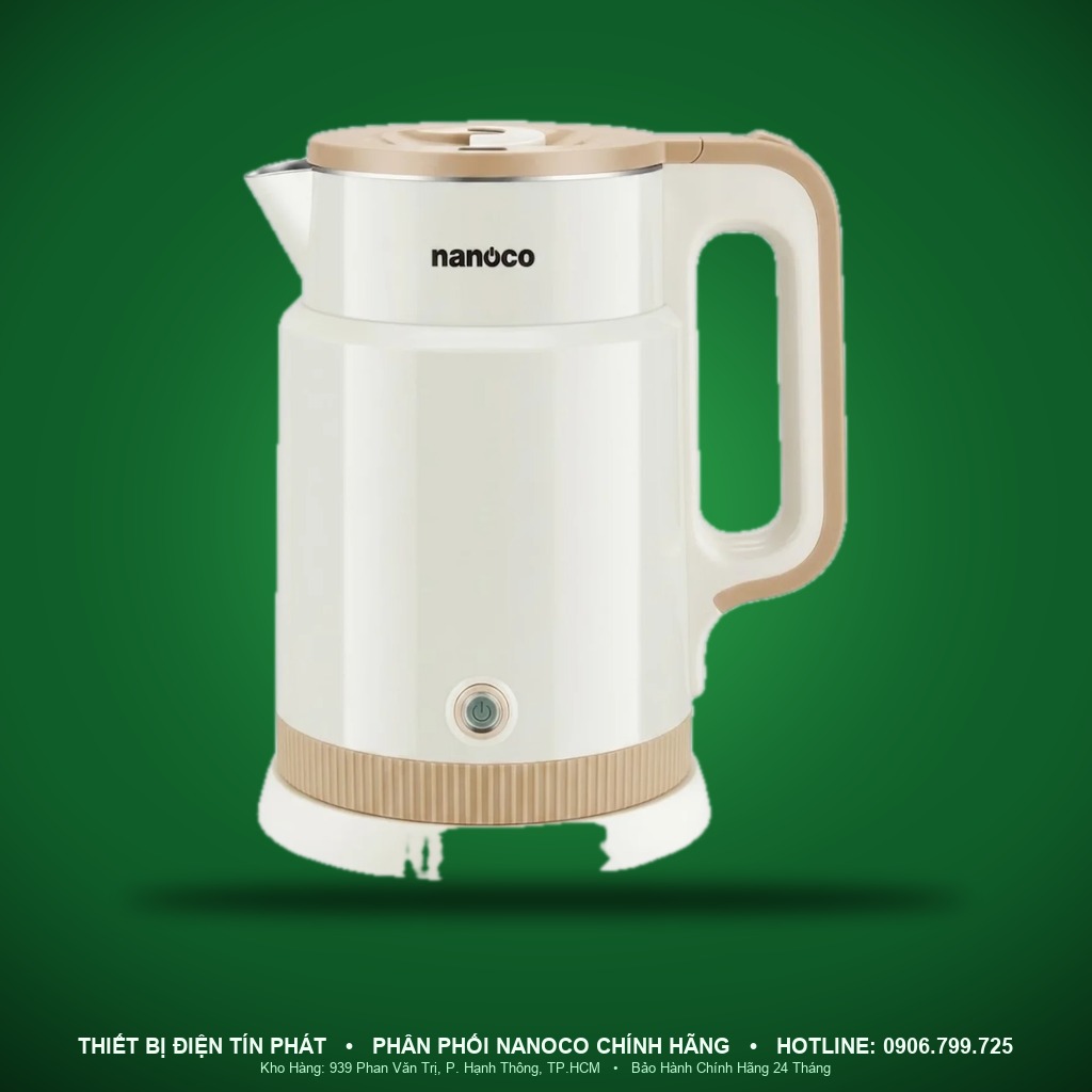 NKT1890BE - NKT1890BE- Bình đun nước ấm siêu tốc be, 1.8L, 1500W - Nanoco