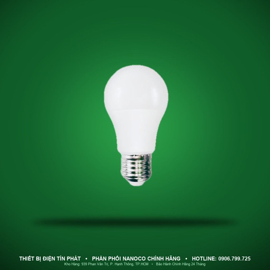 NLBA056 - NLBA056 – Đèn LED Bulb tròn E27 5W 6500K - Nanoco