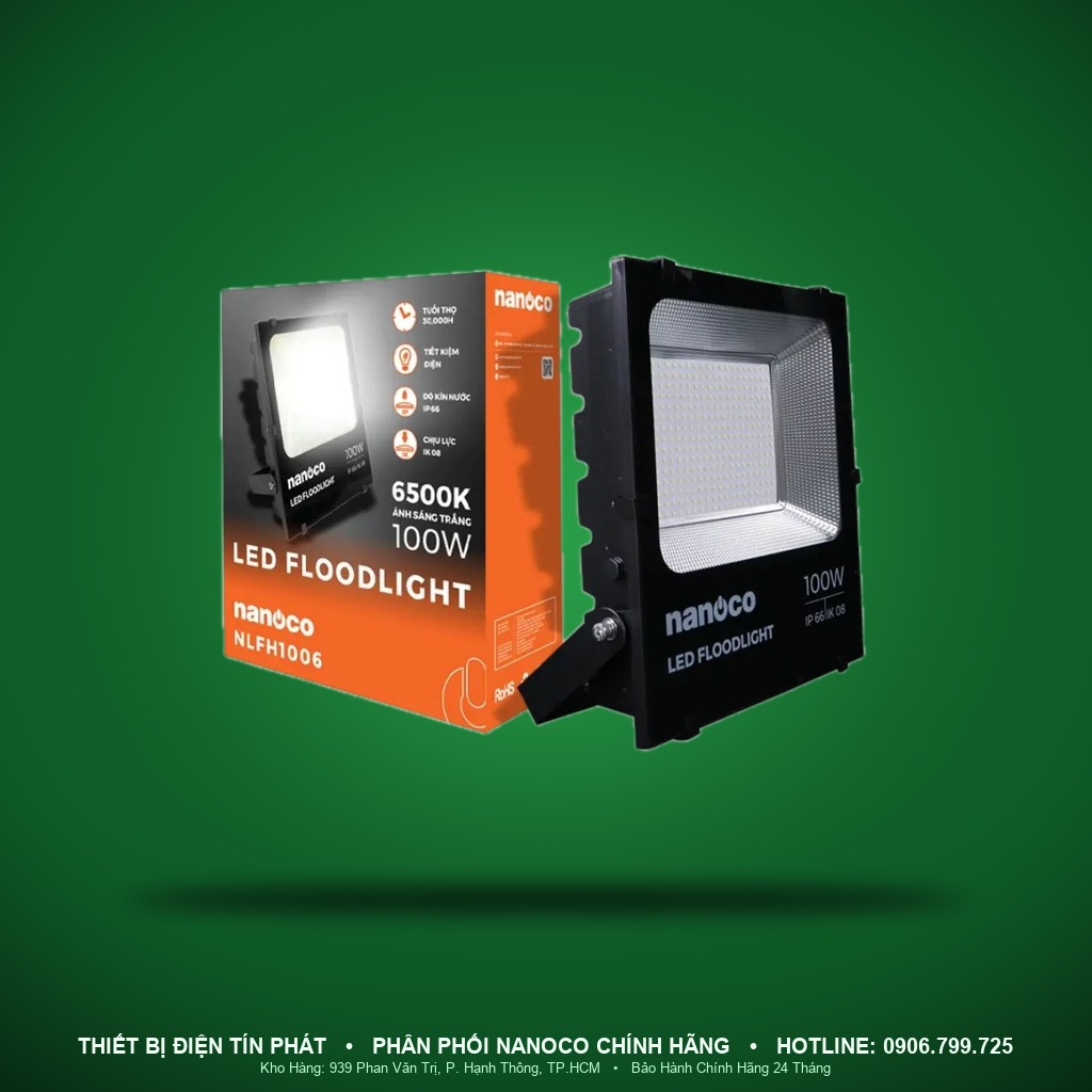 NLFH1006 - NLFH1006 Đèn pha High Series 100W 6500K IP66 - Nanoco