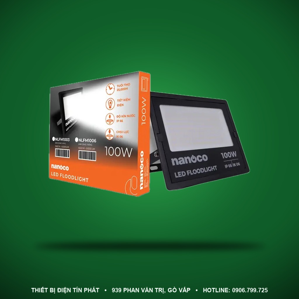 NLFM1006 - NLFM1006 Đèn pha Janus Series 10W 6500K IP66 - Nanoco