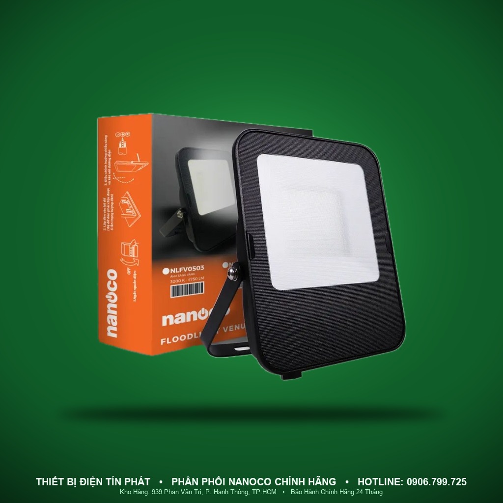 NLFV5003 - NLFV5003 Đèn pha Venus Series 50W 3000K IP65 - Nanoco