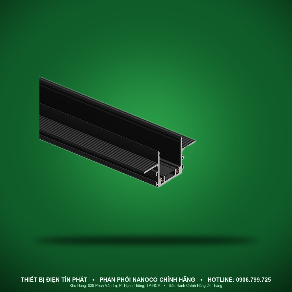 NMG2-RR20 - NMG2-RR20 – Thanh ray nam châm lắp âm kèm nắp nhựa khoét trần W34,2/H22mm dài 2m - Nanoco