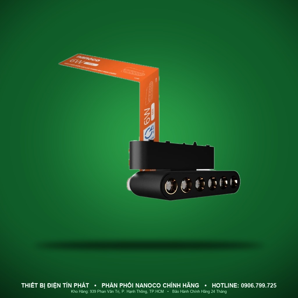 NMGFG063B - NMGFG063B – Đèn chiếu điểm gập nam châm 6W 3000K DC48V màu đen - Nanoco