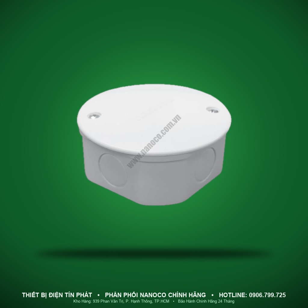 NPA103V - NPA103V- Hộp nối dây tròn 90x90x40mm - Nanoco
