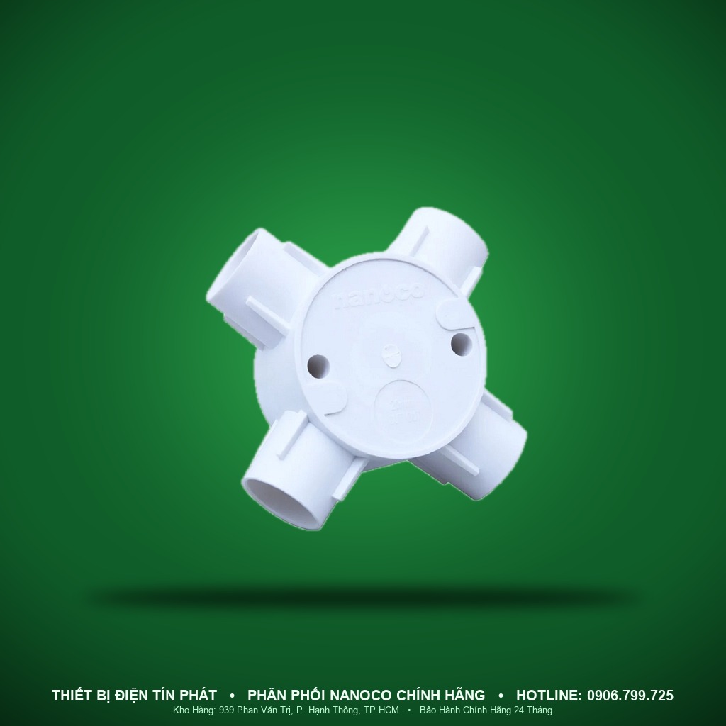 NPA68201 - NPA68201- Hộp nối tròn 4 ngã Ø20 - Nanoco