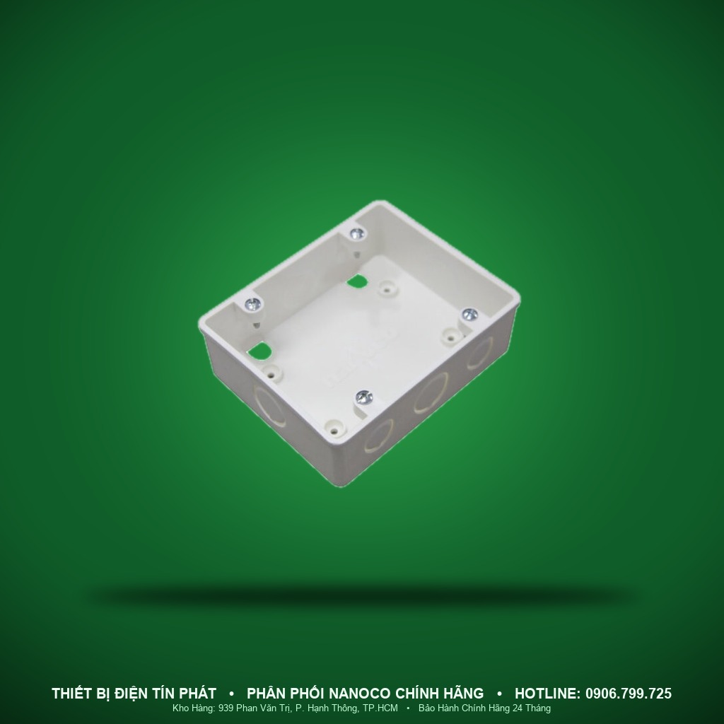 NPCA104 - NPCA104- Hộp âm đôi dùng 2 mặt đơn - 2 gang - Nanoco