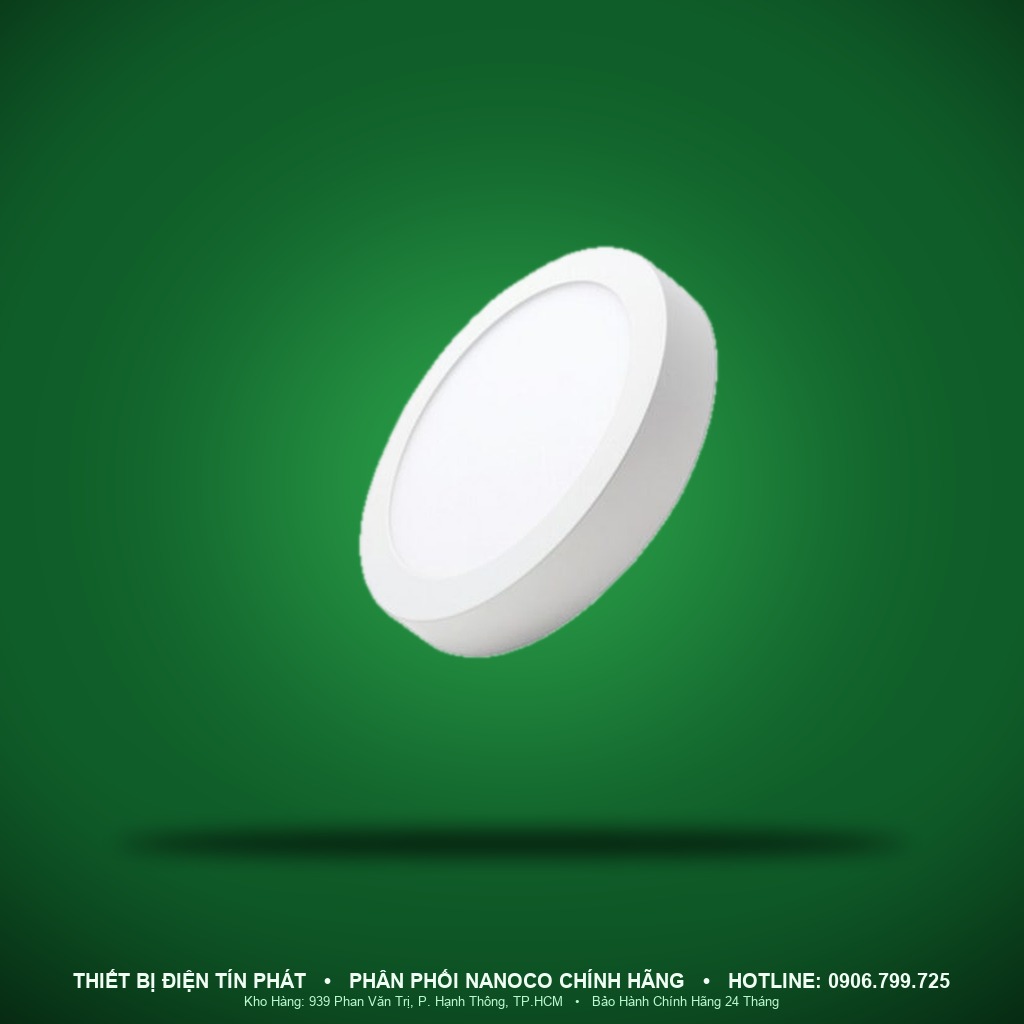 NPL066R - NPL066R – Đèn ốp nổi tròn viền trắng, 6W, trắng 6500K - Nanoco