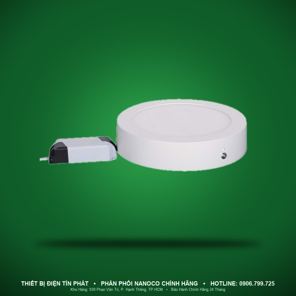 NPL244R - NPL244R – Đèn ốp nổi tròn viền trắng, 24W, trung tính 4000K - Nanoco